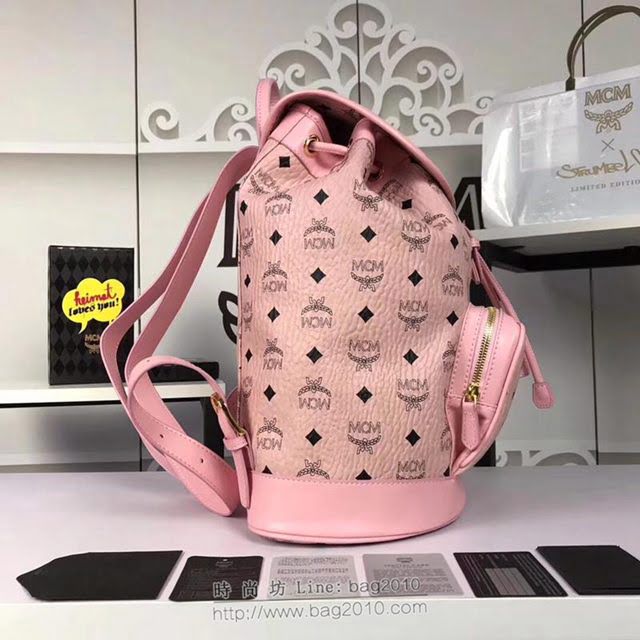MCM雙肩包 原單 5820 新款MCM 特殊款抽繩雙肩包 百搭時髦款 MCM女背包  mdmc1411